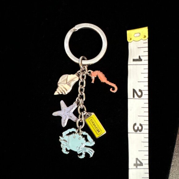 Coach Sea Life Keychain Beach Theme Bag Charms - Picture 3 of 4